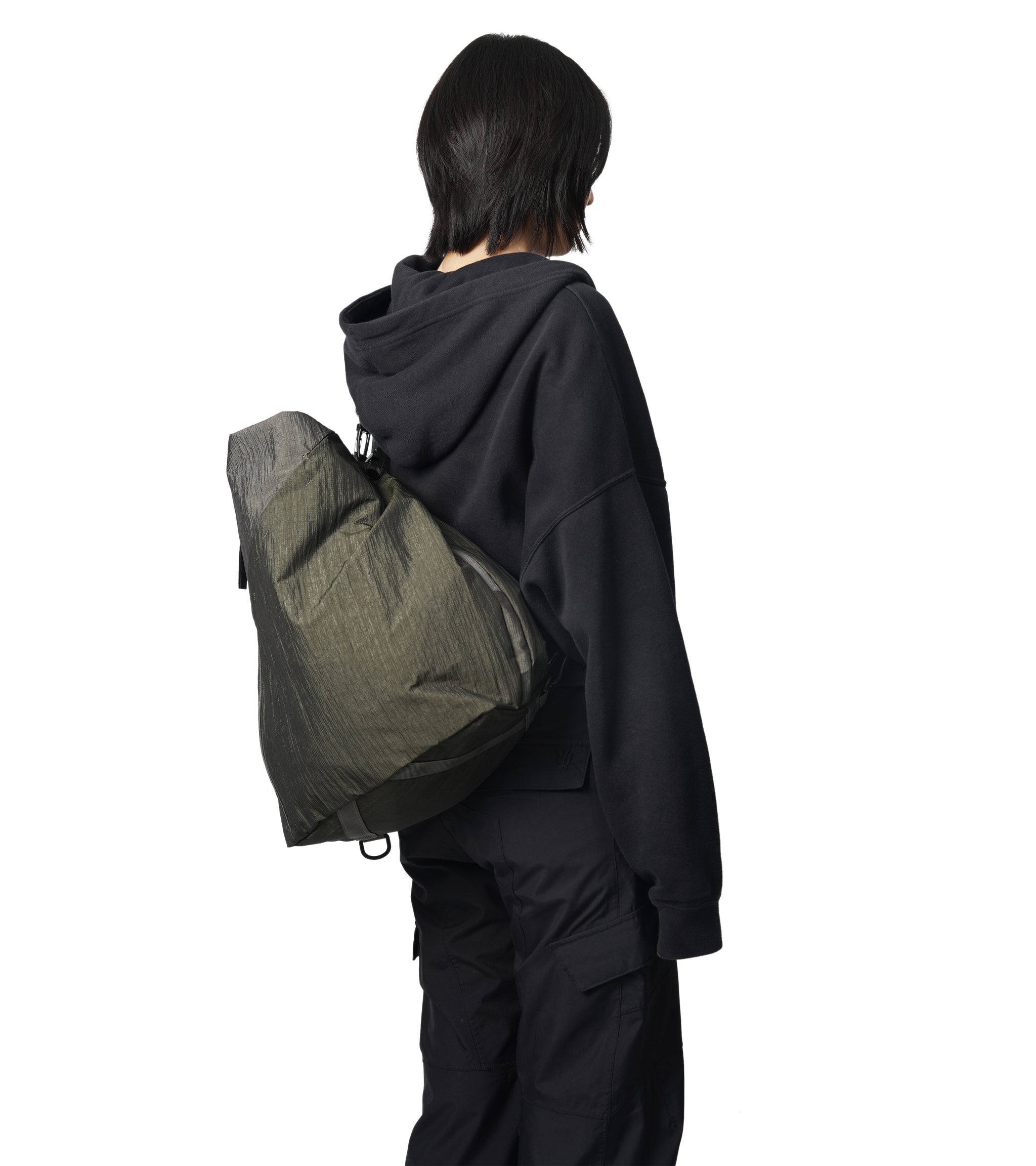TE | ECOYA® TWO-TONE 3-WAY MESSENGER BAG - OLIVE / GRAVEL